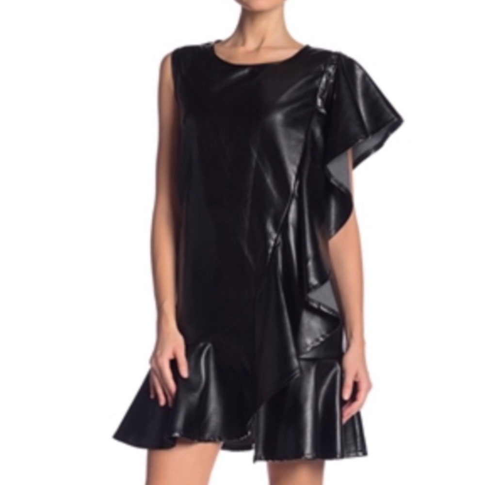 Pu leather dress you can wear with or weigh out leggings